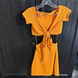 Cult Gaia Vibrant Orange Women's Dress
